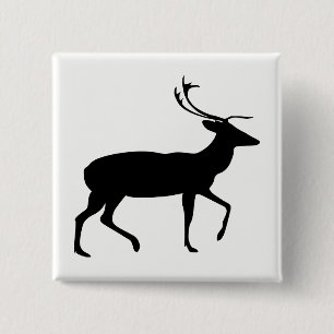 Hirsch-Silhouette Button