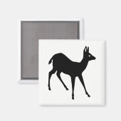Hirsch-Silhouette Magnet (Vorderseite/Rückseite)