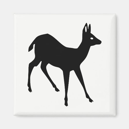 Hirsch-Silhouette Magnet (Vorne)