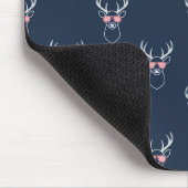 Hirsch-Silhouette-Mauspad Mousepad (Ecke)