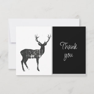 Hirsch-Silhouette Tier Natur Danke