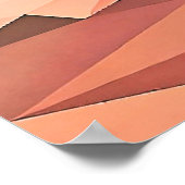 Hirsch Small Poly Art Design Poster (Ecke)