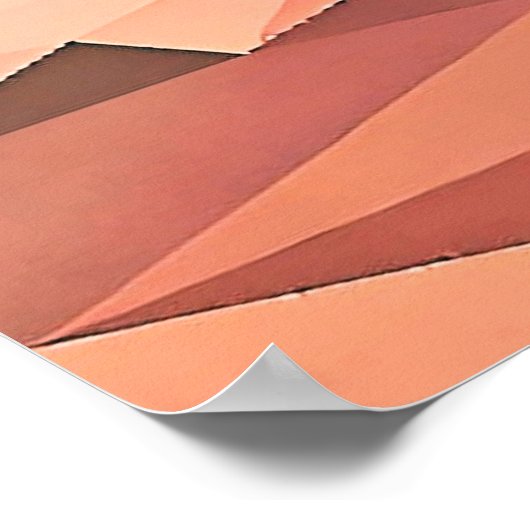 Hirsch Small Poly Art Design Poster (Ecke)