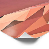 Hirsch Small Poly Art Design Poster (Ecke)