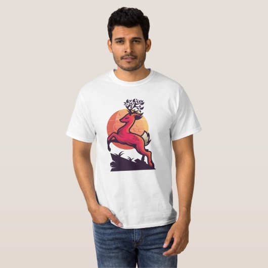 Hirsch T-Shirt (Vorne ganz)