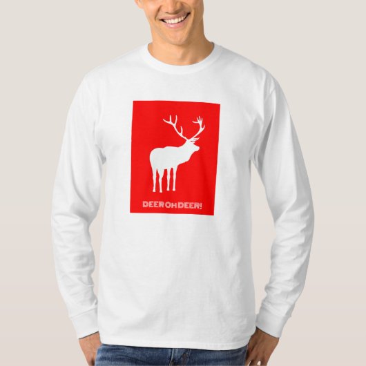 Hirsch, T - Shirt, lange Ärmel T-Shirt (Vorderseite)
