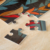 Hirsch-Totem – Eleganter Art Deco Geist Puzzle (Seite)