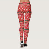 Hirsch Ugly Christmas Sweater Leggings (Rückseite)