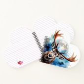 Hirsch und Aquarelle und Mond Notizblock (Innenseite)