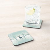 Hirsch- und Baummuster Getränkeuntersetzer (Rechte Seite)