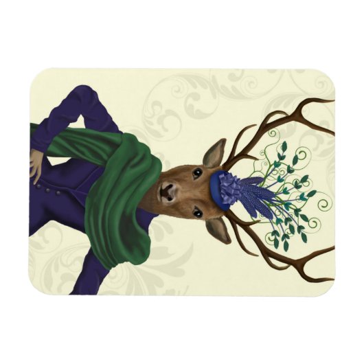 Hirsch und Faszinator 2 Magnet (Horizontal)