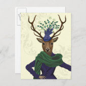 Hirsch und Faszinator 2 Postkarte (Vorne/Hinten)