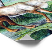 Hirsch und Rentier Poster (Ecke)