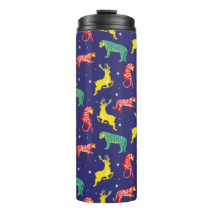 Hirsch und Tiger. Trends!_ Thermosbecher