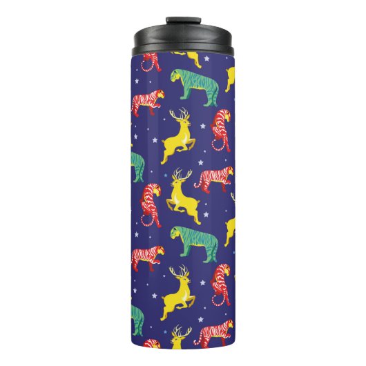 Hirsch und Tiger. Trends!_ Thermosbecher (Vorderseite)