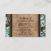 Hirsch-und Visitenkarte (Rückseite)