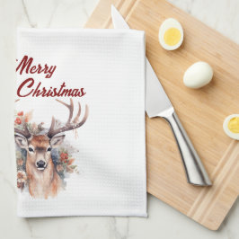 Hirsch und Weihnachten Lantern Küchentücher