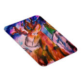 Hirsch und Winter Magnet (Rechte Seite)