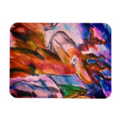 Hirsch und Winter Magnet (Horizontal)