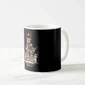 Hirsch-Weihnachtsbaum Kaffeetasse (VorderseiteRechts)