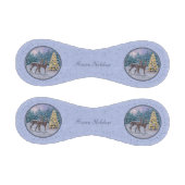 Hirsch & Weihnachtsbaum Winter Blue Baseball (Paneele)