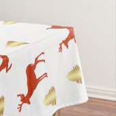 Hirsch-Weihnachtspapier Tischdecke (Beispiel)