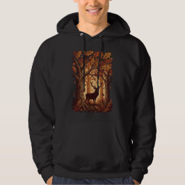 Hirsch-Wildlife im Herbstwald Hoodie