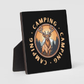 Hirsch - Wildnis - Camping Fotoplatte (Vorderseite)