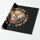 Hirsch - Wildnis - Camping Geschenkpapier (Ungerollt)