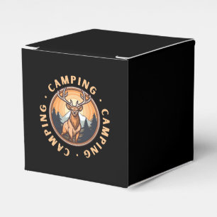 Hirsch - Wildnis - Camping Geschenkschachtel