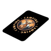 Hirsch - Wildnis - Camping Magnet (Linke Seite)