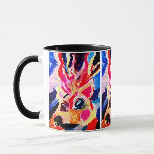 Hirsch Winterfreude Tasse (Links)