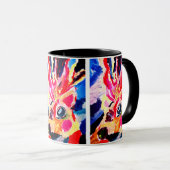 Hirsch Winterfreude Tasse (VorderseiteRechts)