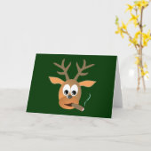 Hirsch Zigarre deer cigar Karte (Gelbe Blume)