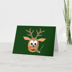 Hirsch Zigarre deer cigar Karte