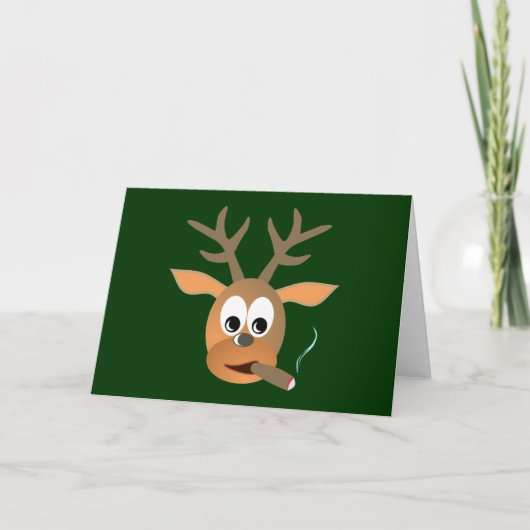 Hirsch Zigarre deer cigar Karte (Vorderseite)