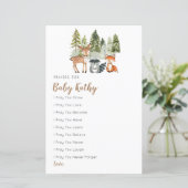 Hirschabenteuer Kinderdusche Gebete für Baby (Stehend Vorderseite)