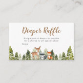 Hirschabenteuer Kinderdusche Windelwindeln Begleitkarte (Vorderseite)