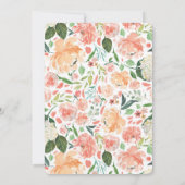 Hirschantler Boho Mädchen Duscheinladungen Einladung (Rückseite)