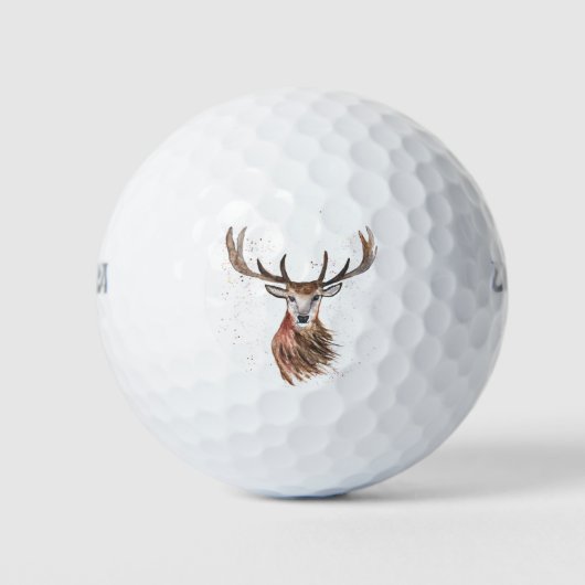 Hirschantler Jäger Jagdbuckwald Golfball (Vorderseite)