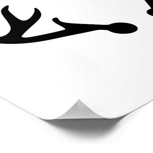 Hirschantler Poster (Ecke)