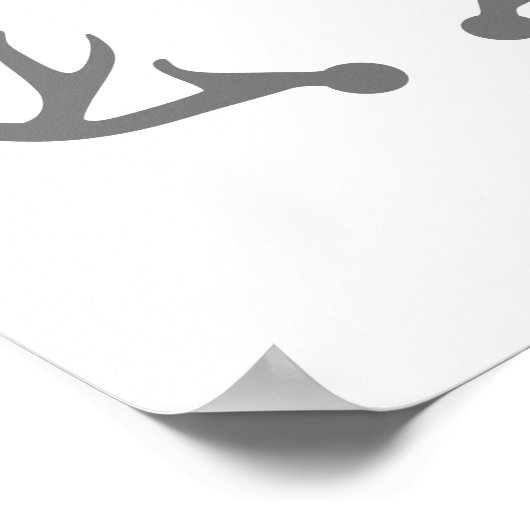 Hirschantler Poster (Ecke)