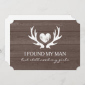 Hirschantler Werden Sie meine Brieftasche sein? Einladung (Vorne/Hinten)