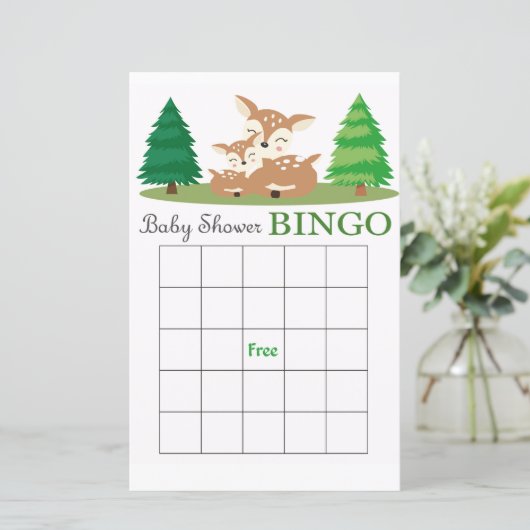 Hirschbaby-Duschbingo (Stehend Vorderseite)