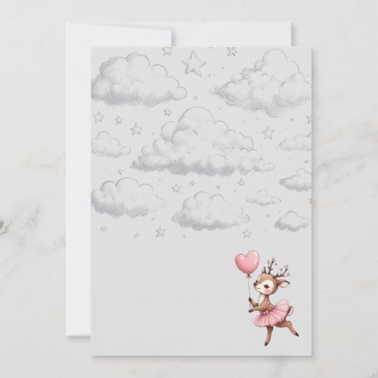 HirschBaby-Dusche Einladung (Rückseite)