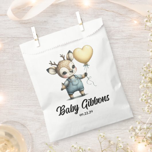 HirschBaby-Dusche Geschenktütchen (Ausgeschnitten)