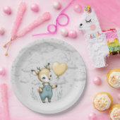 HirschBaby-Dusche Pappteller (Party)