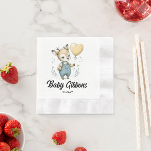 HirschBaby-Dusche Serviette