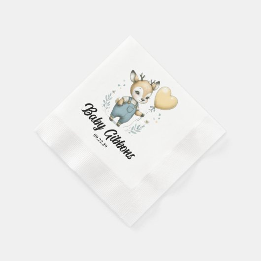 HirschBaby-Dusche Serviette (Ecke)