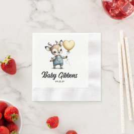 HirschBaby-Dusche Serviette